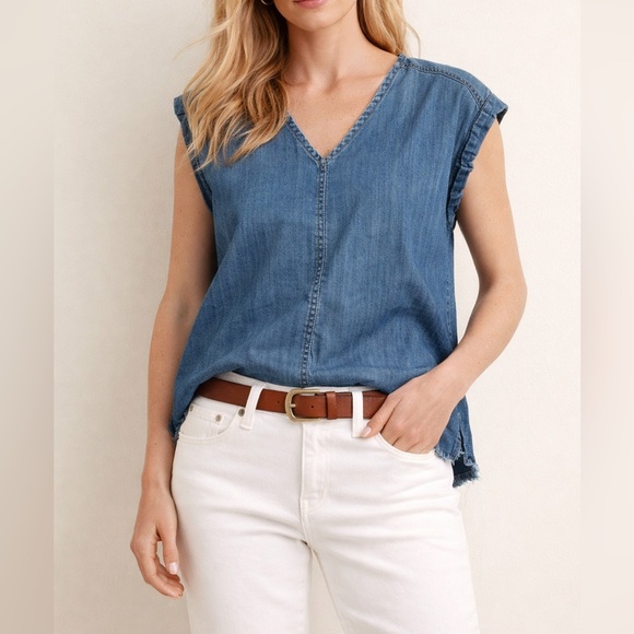 Paper Moon Tops - Denim Blue Women's Top
